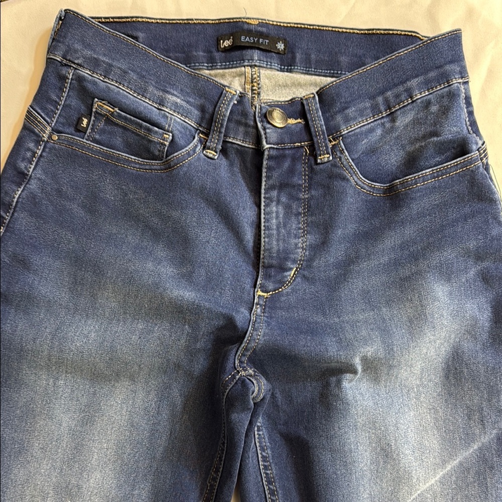 Lee Blue Relaxed Fit Jeans with Subtle Fading